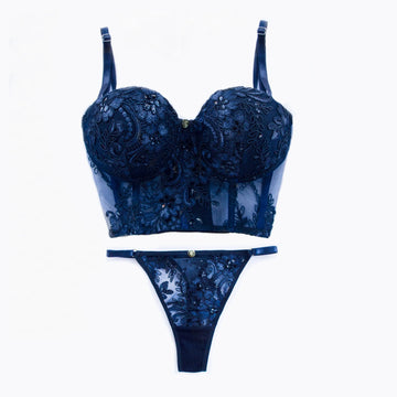 Set Aurora Guipur – Azul