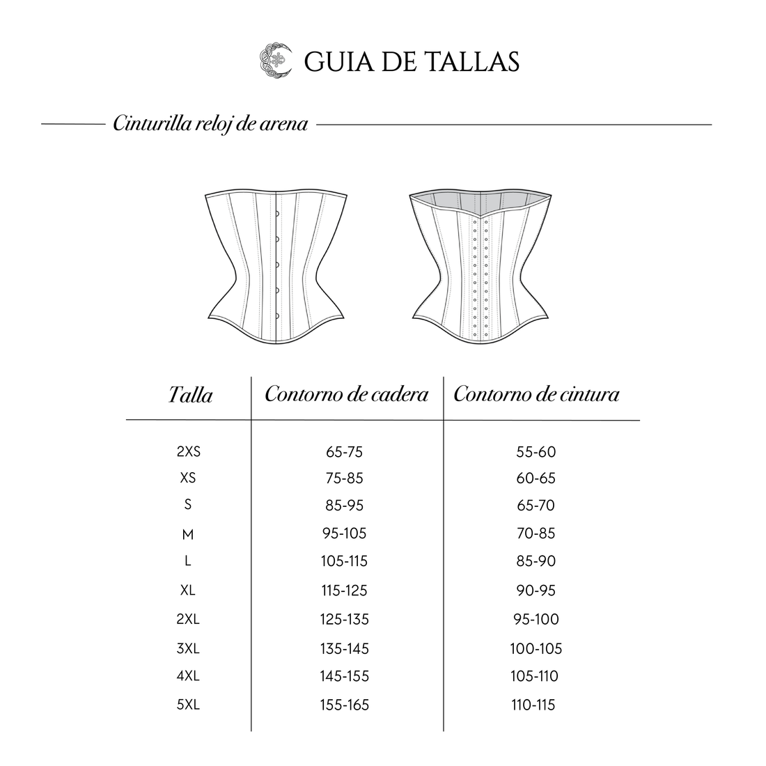 Cinturilla Génesis reloj de arena - Dorada